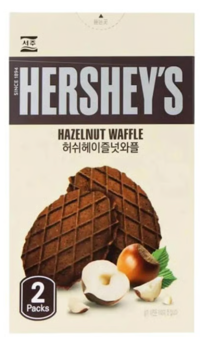 Hershey's Hazelnut Waffles (2 pack) - Korea